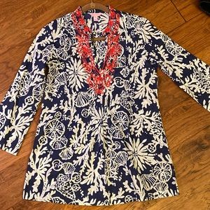 Lilly Pulitzer Sarasota Beaded Tunic, NWOT, XS